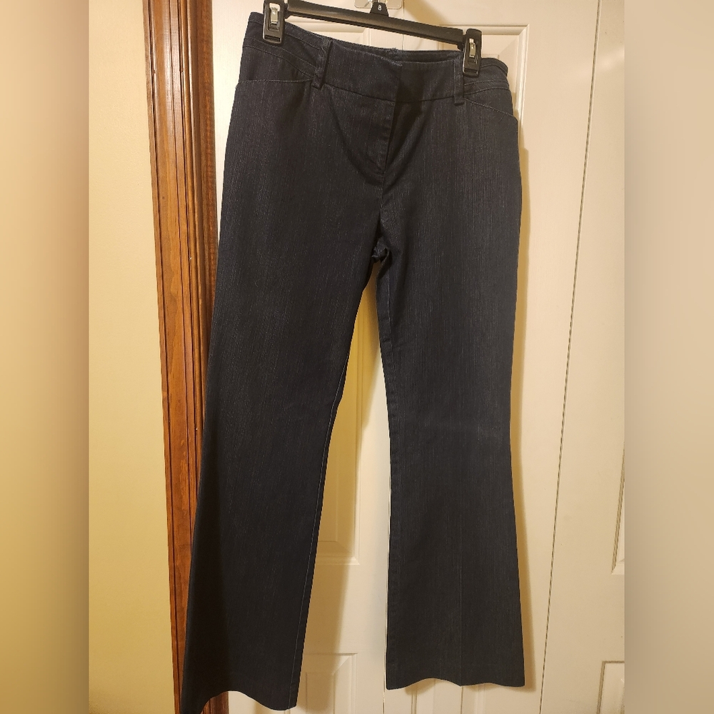Womens Navy Bootcut Pants